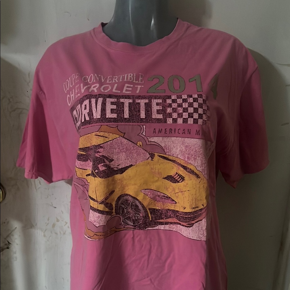 Chevrolet Corvette Pink Graphic T-Shirt